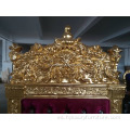 muebles de hotel marco dorado madera rey reina trono